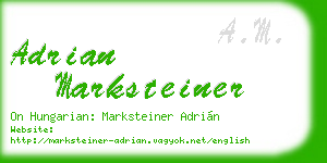 adrian marksteiner business card